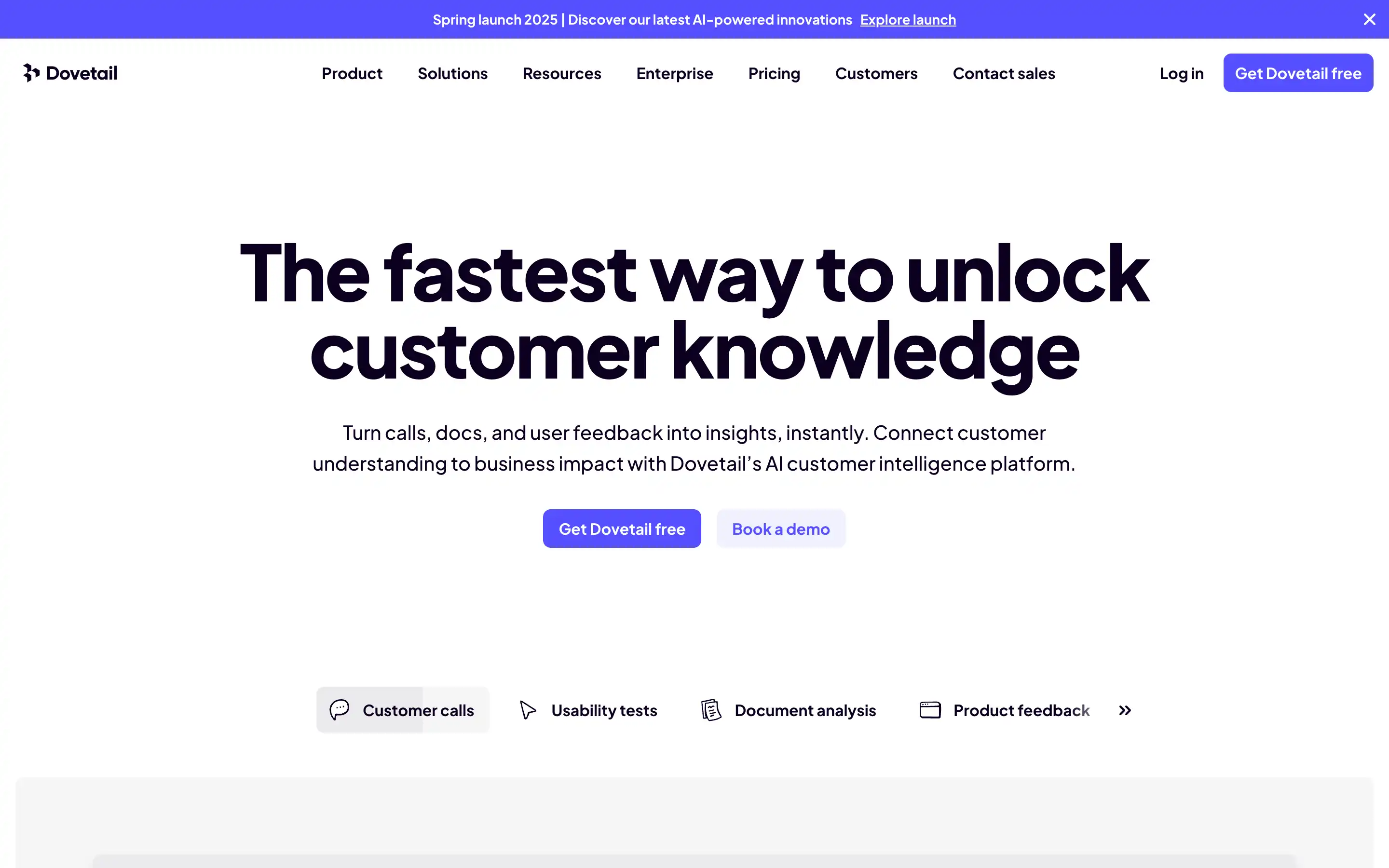 AI platform for customer insights and feedback analysis