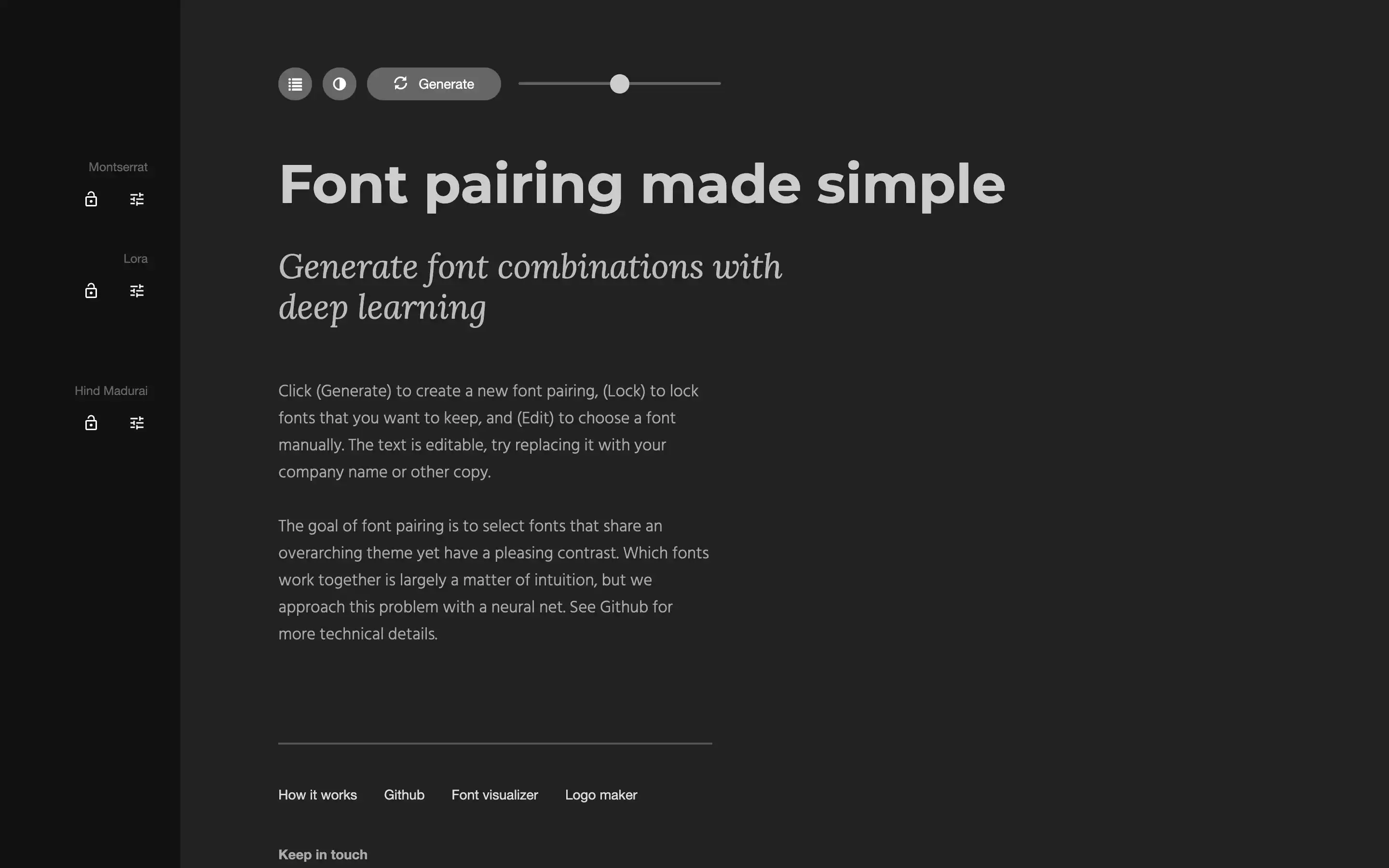 Font pairing tool using deep learning