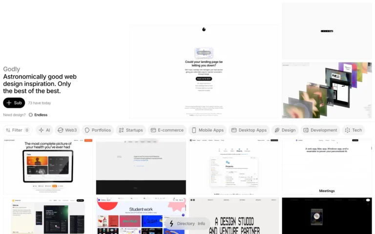 Godly — Astronomically good web design inspiration