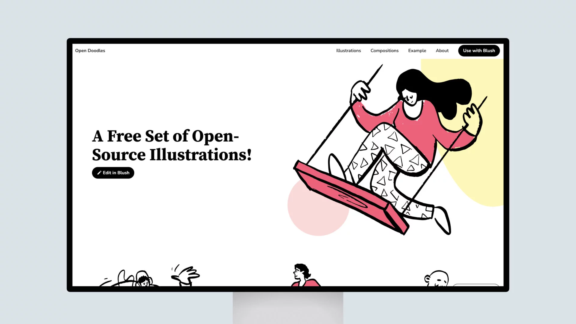 Open Doodles- A free set of open source illustrations