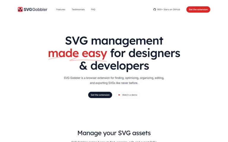SVG Gobbler – Find, optimize, organize, edit, and export SVGs