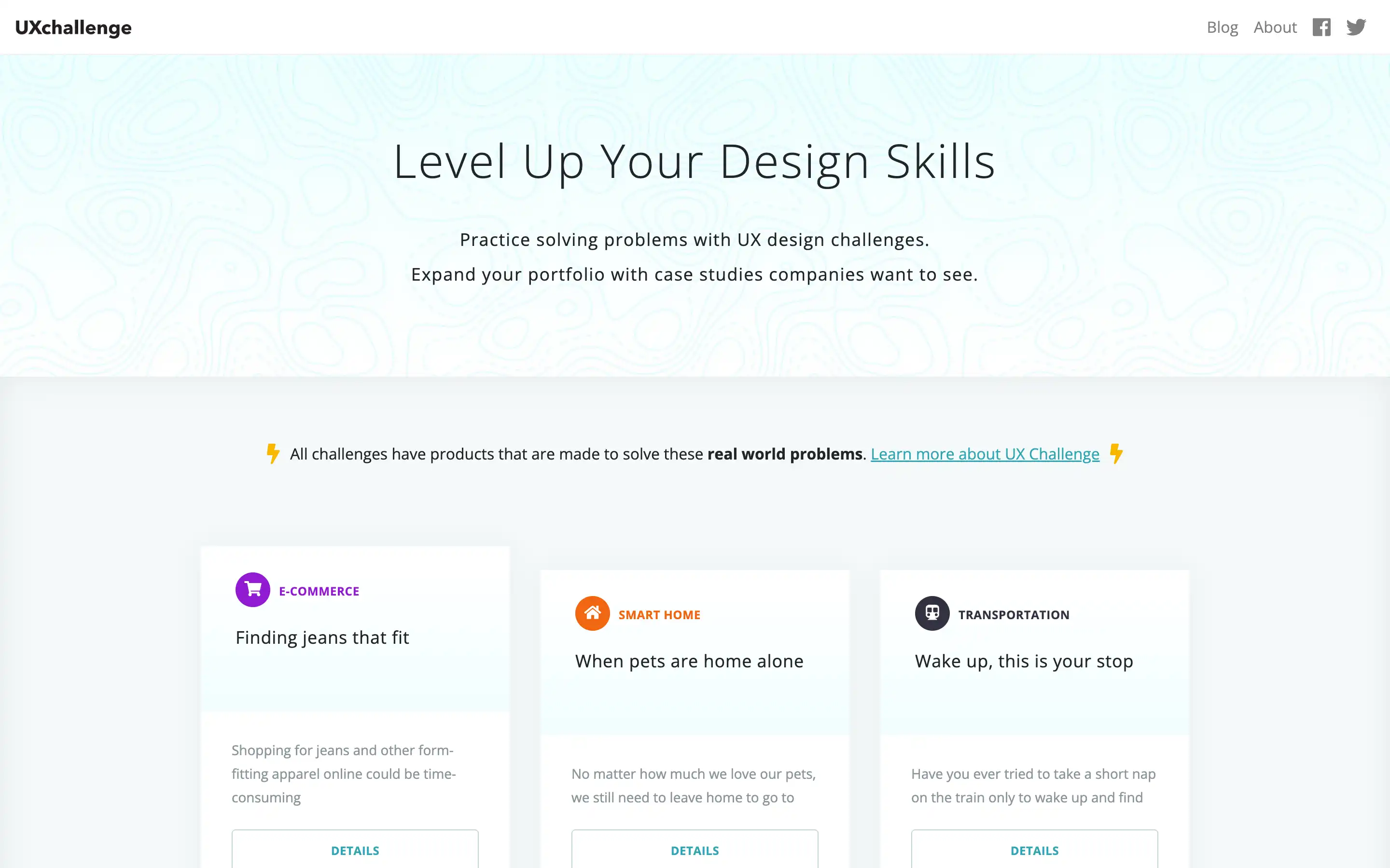 UX design challenges for skill improvement and portfolio expansion