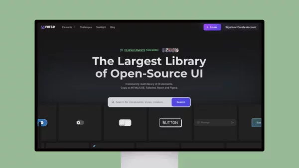 Uiverse – The Largest Library of Open-Source UI elements