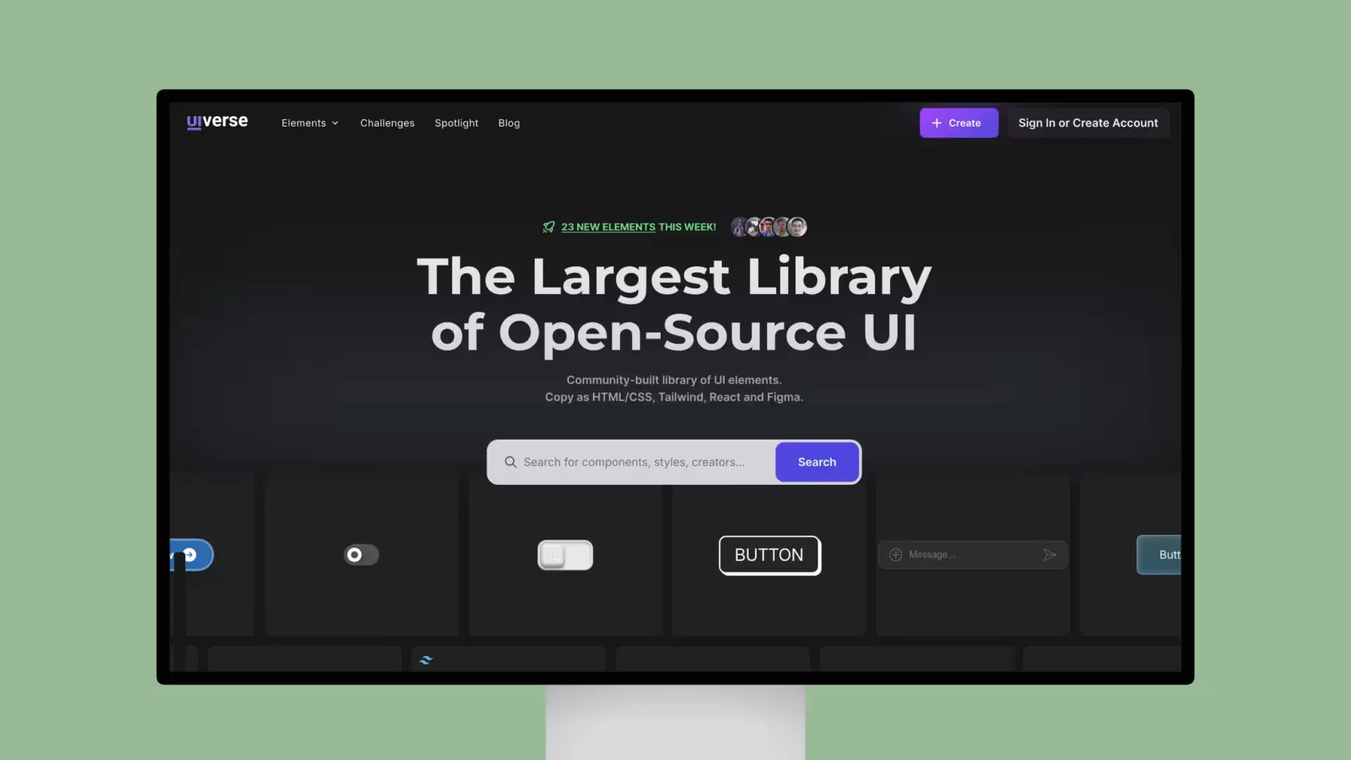 Uiverse The Largest Library Of Open Source UI Elements Fountn