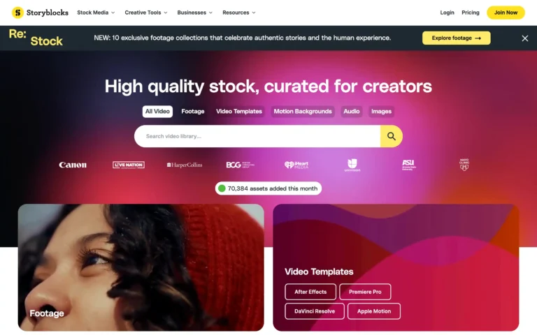 Unlimited Stock Videos, Templates, Audio & Images – Storyblocks