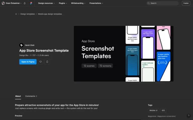 App Store Screenshot Template