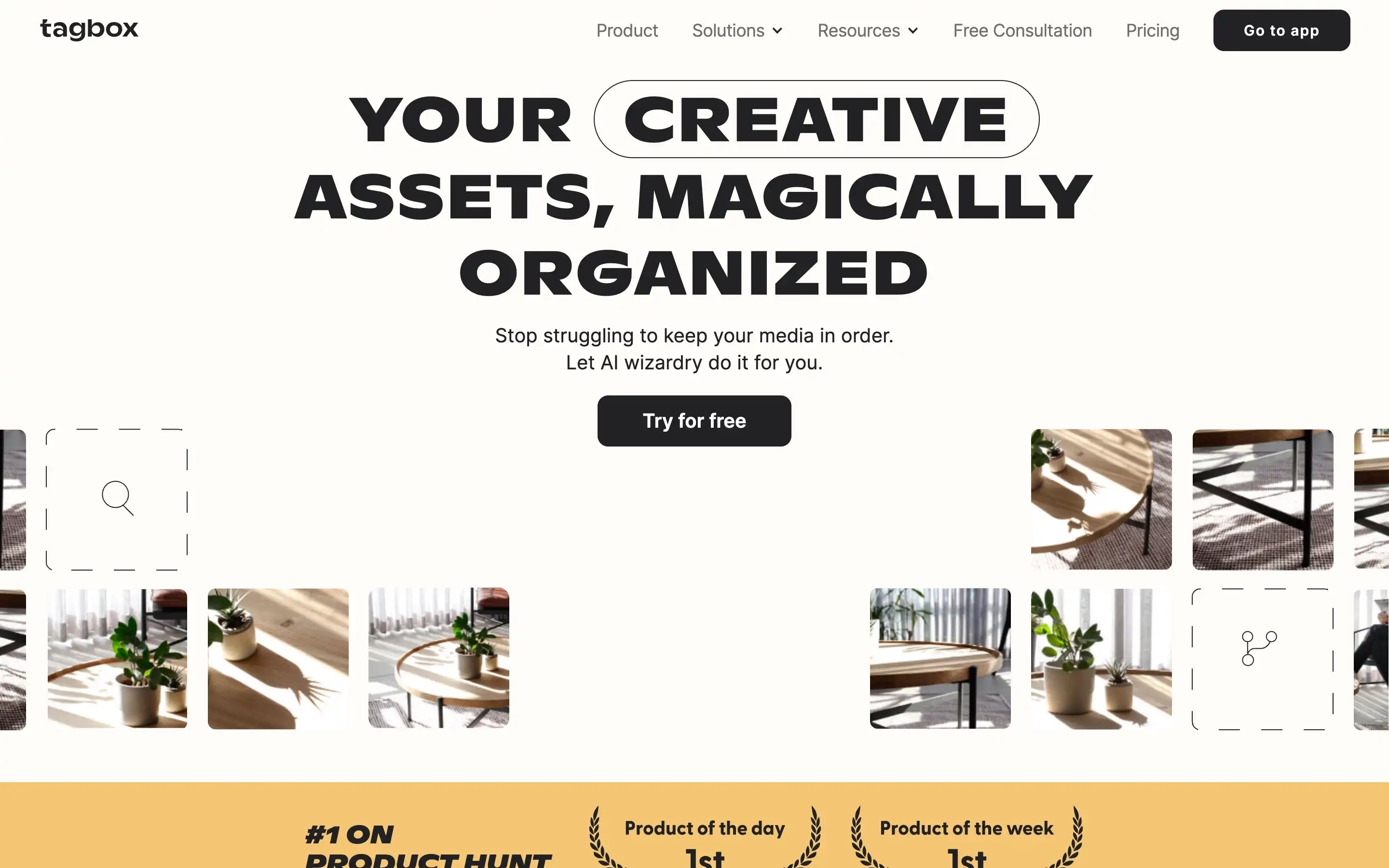 Organize creative assets efficiently with AI tool