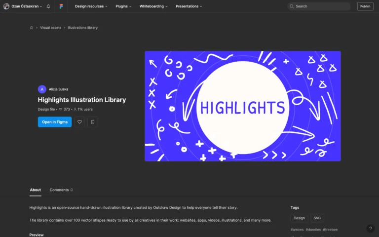 Highlights Illustration Library