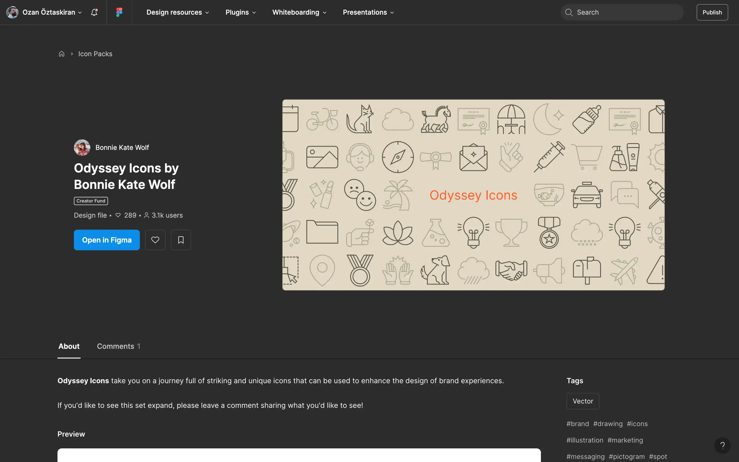 Odyssey Icons by Bonnie Kate Wolf on Figma
