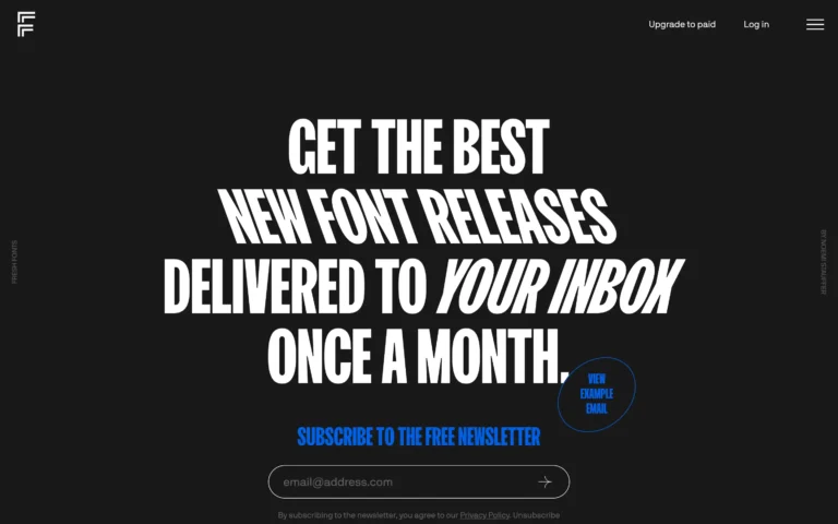 Fresh Fonts – Your monthly hit of font inspiration