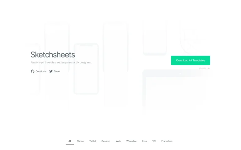 Sketchsheets – Ready to print sketch sheet templates for UX designers