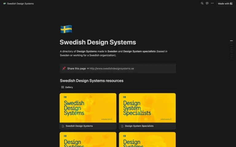 Swedish Design Systems