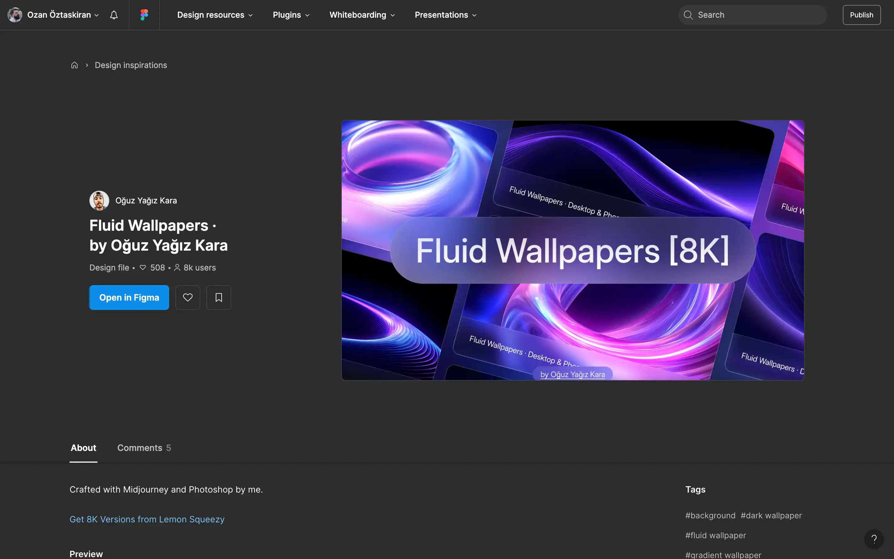 Abstract fluid 8K wallpapers collection in vibrant colors.