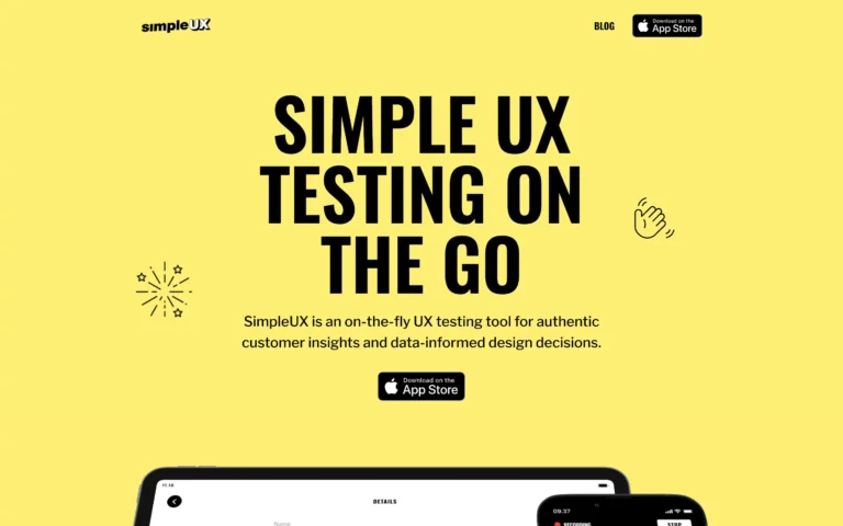 SimpleUX – Moderated user testing