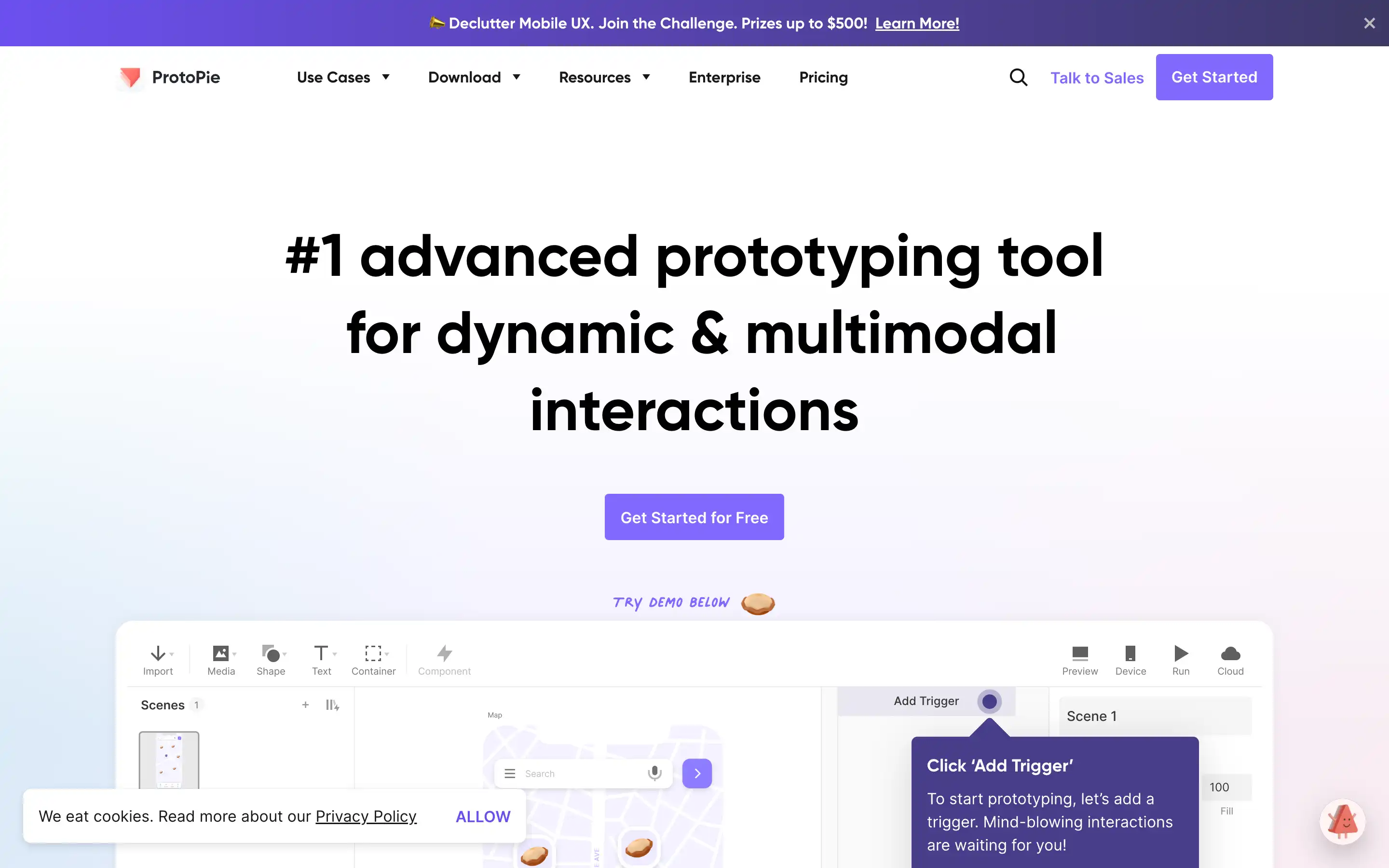 Advanced prototyping tool for dynamic interactions