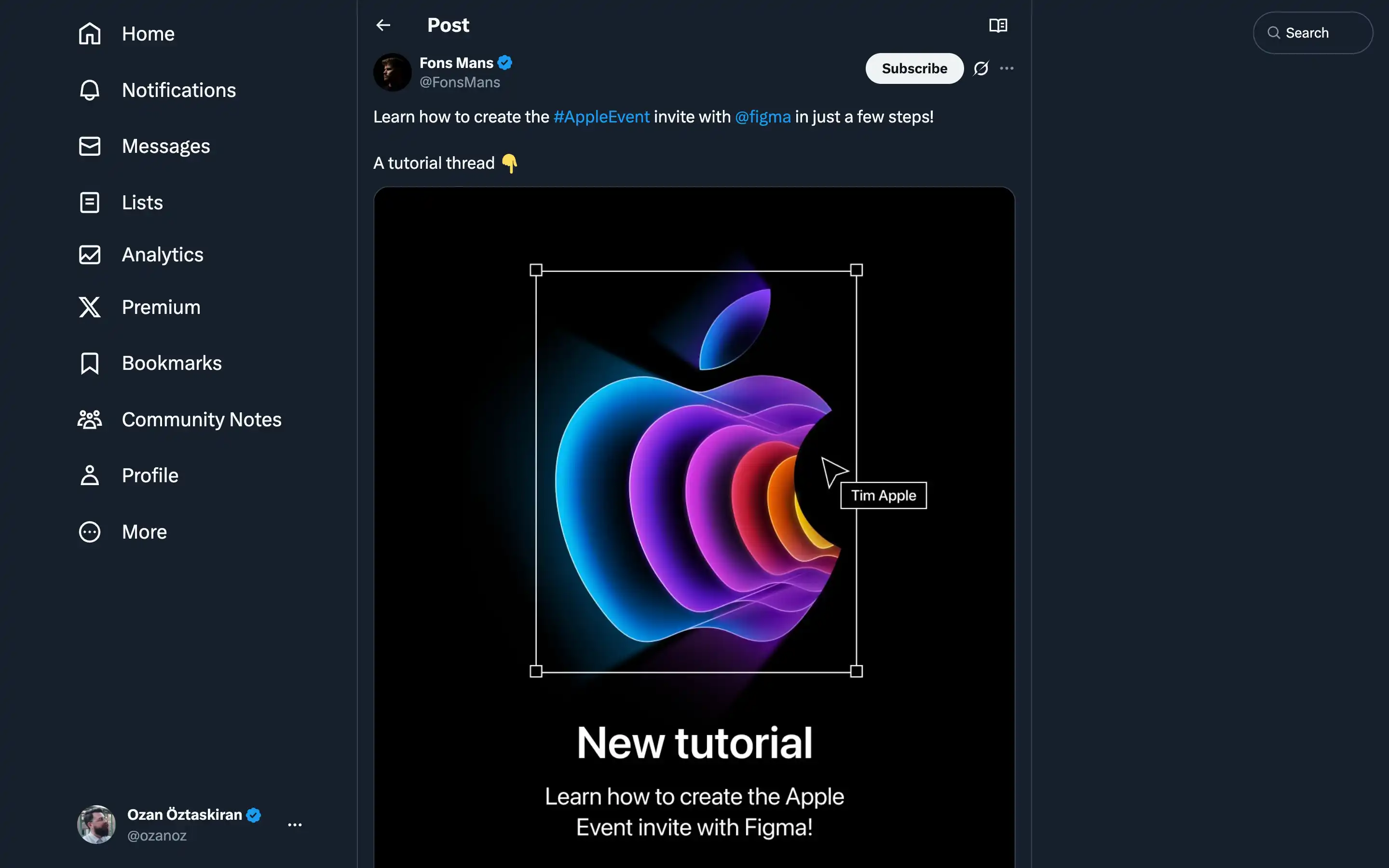 Colorful Apple logo design tutorial with Figma.