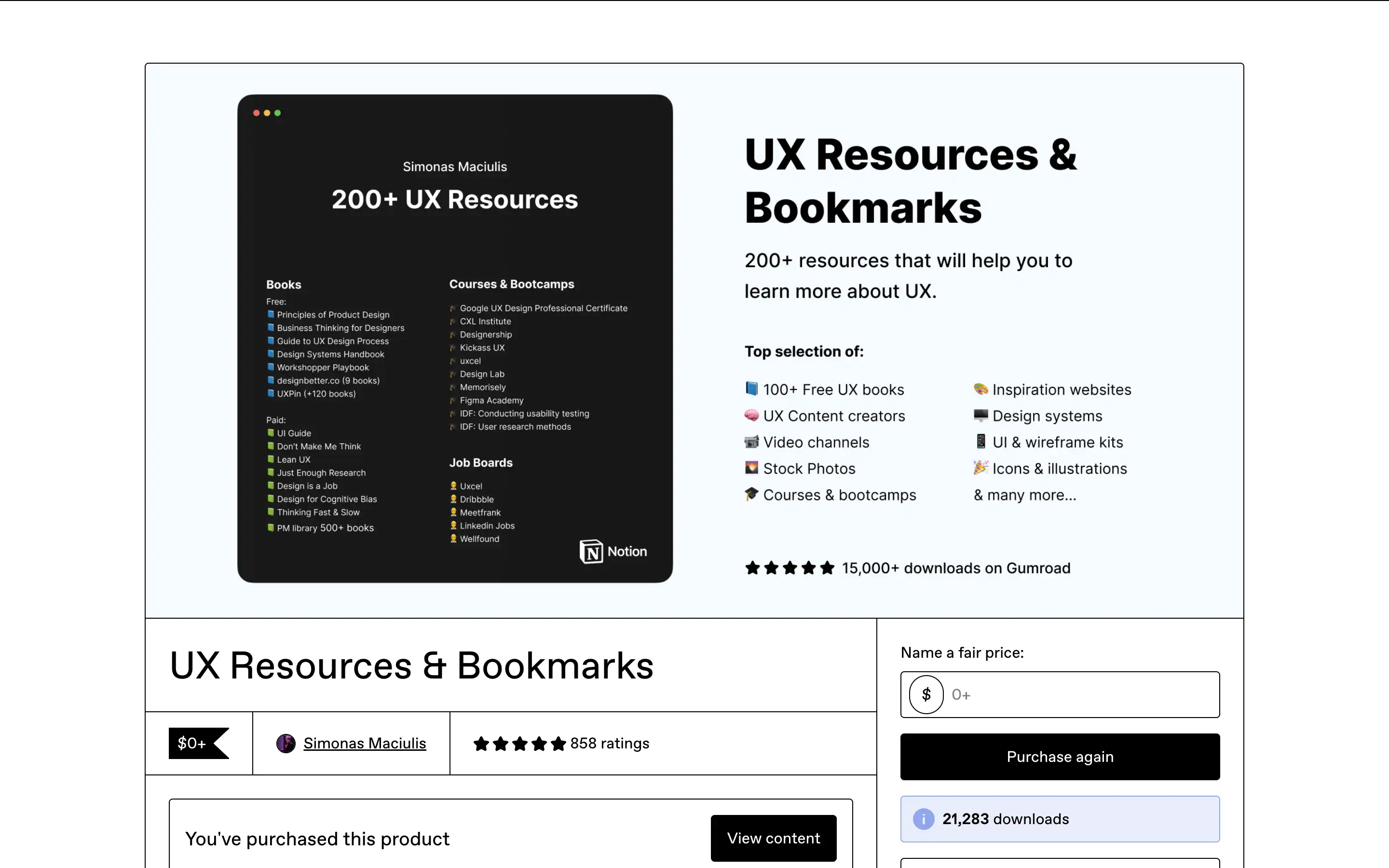 200+ UX resources and bookmarks for design enhancement.