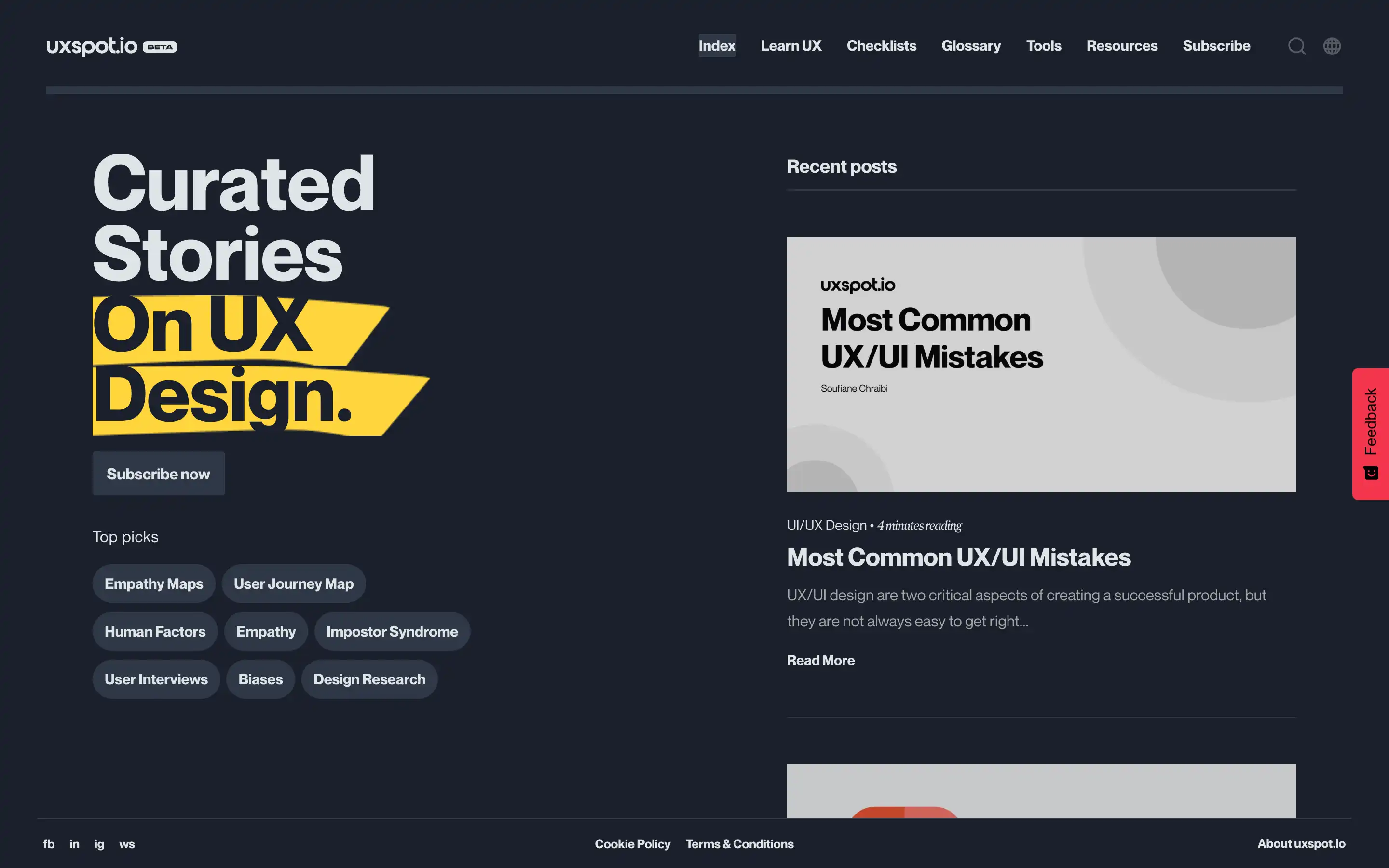 UX design stories and common mistakes overview.