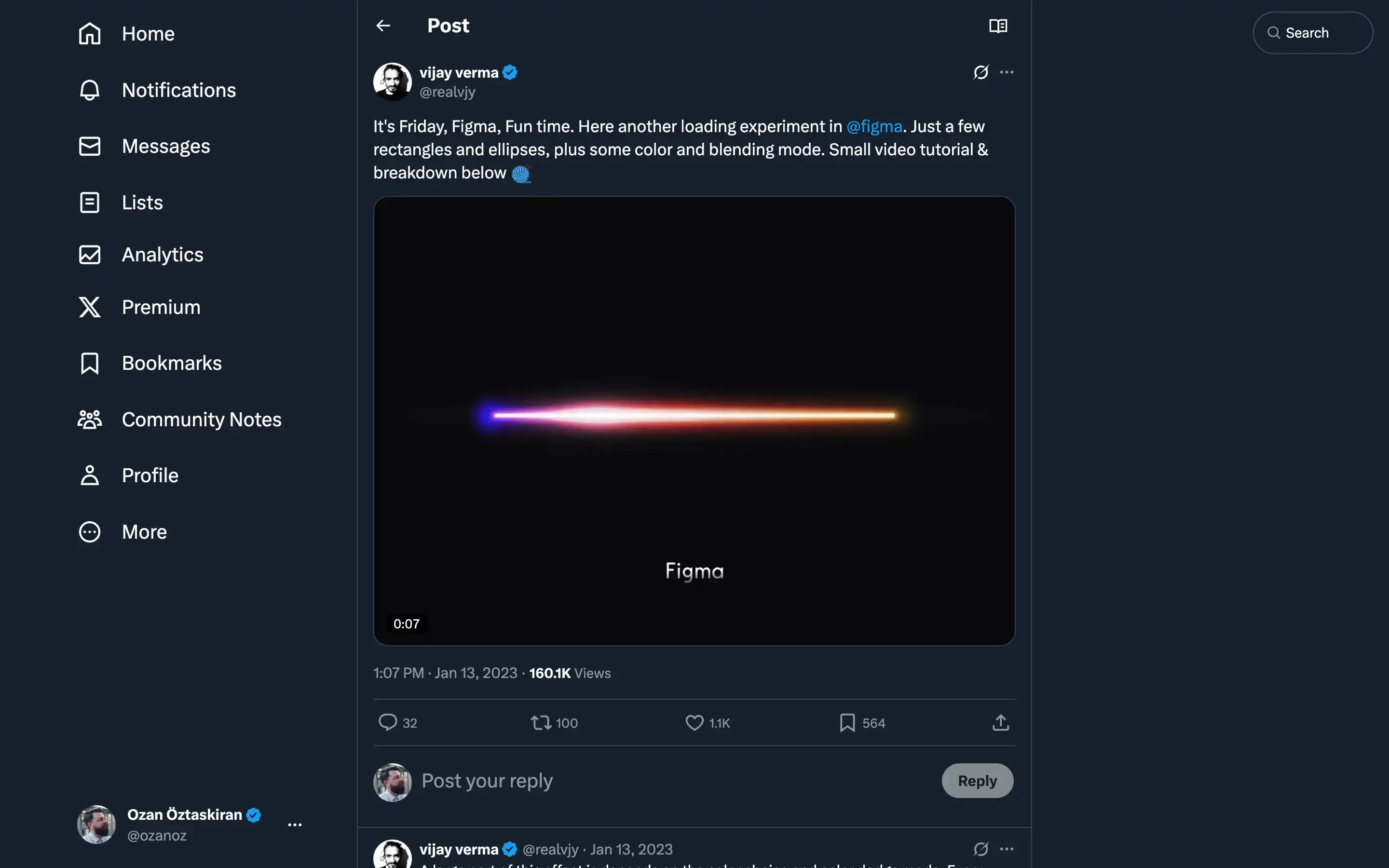 Colorful loading animation created with Figma.