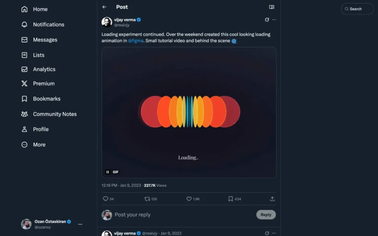 Loading experiment in Figma