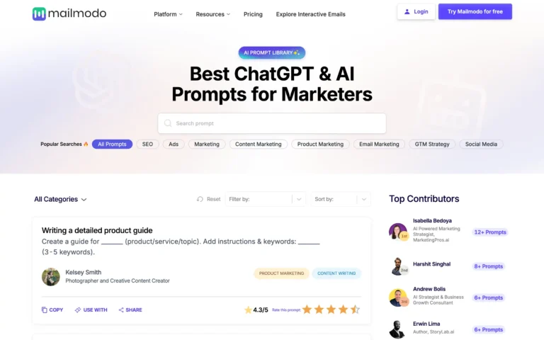 200+ AI Prompts For Marketers