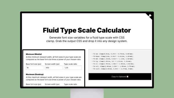 Fluid Type Scale Calculator