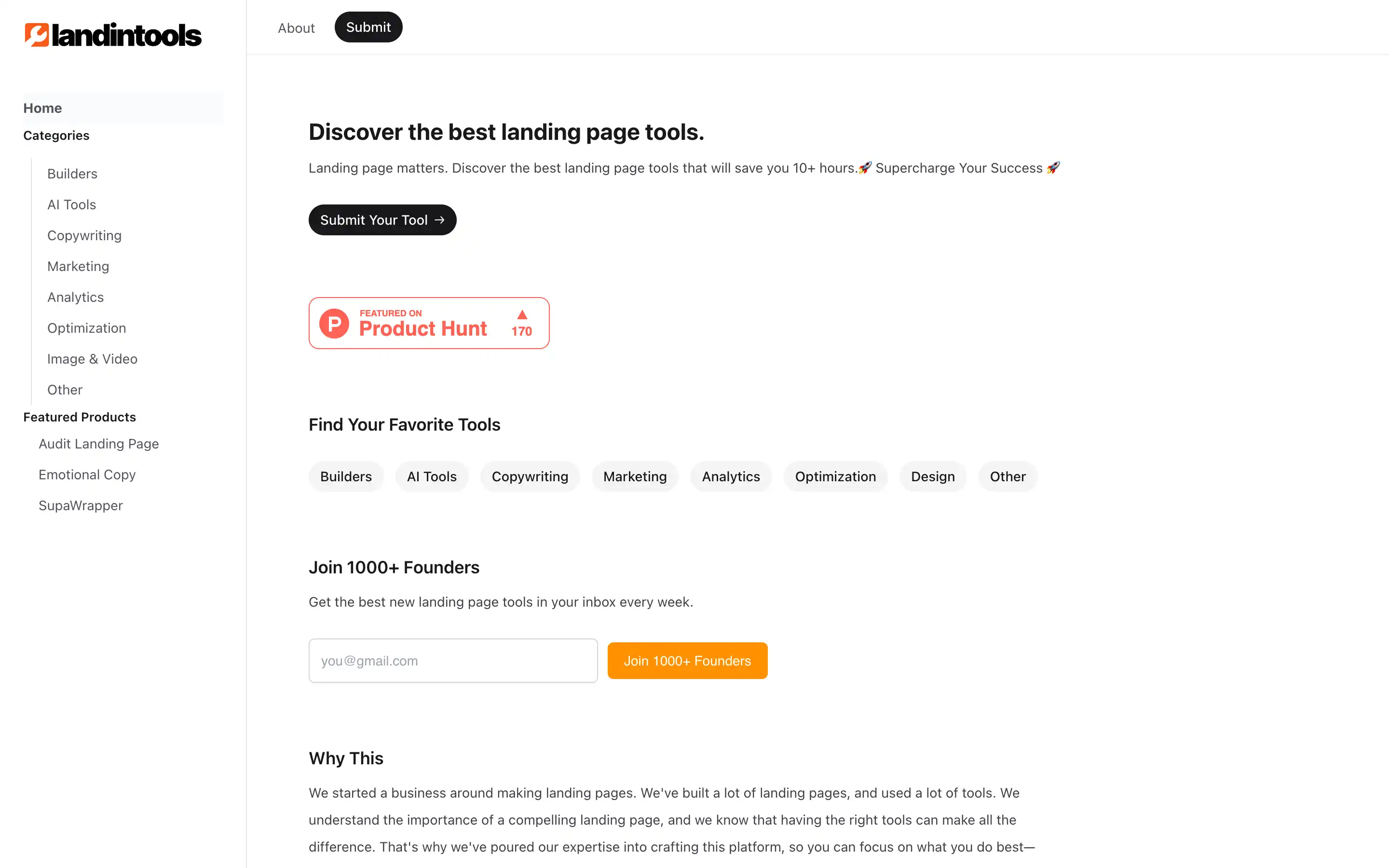 Discover top landing page tools for optimization.