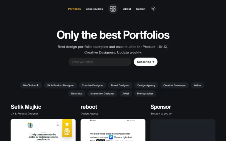 Pafolios- Best Design Portfolio Examples and Case Studies