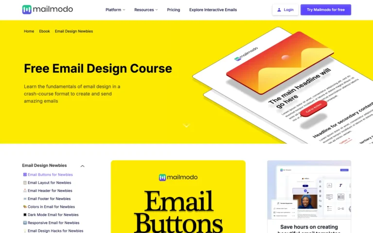 Free Email Design Course With Real Examples