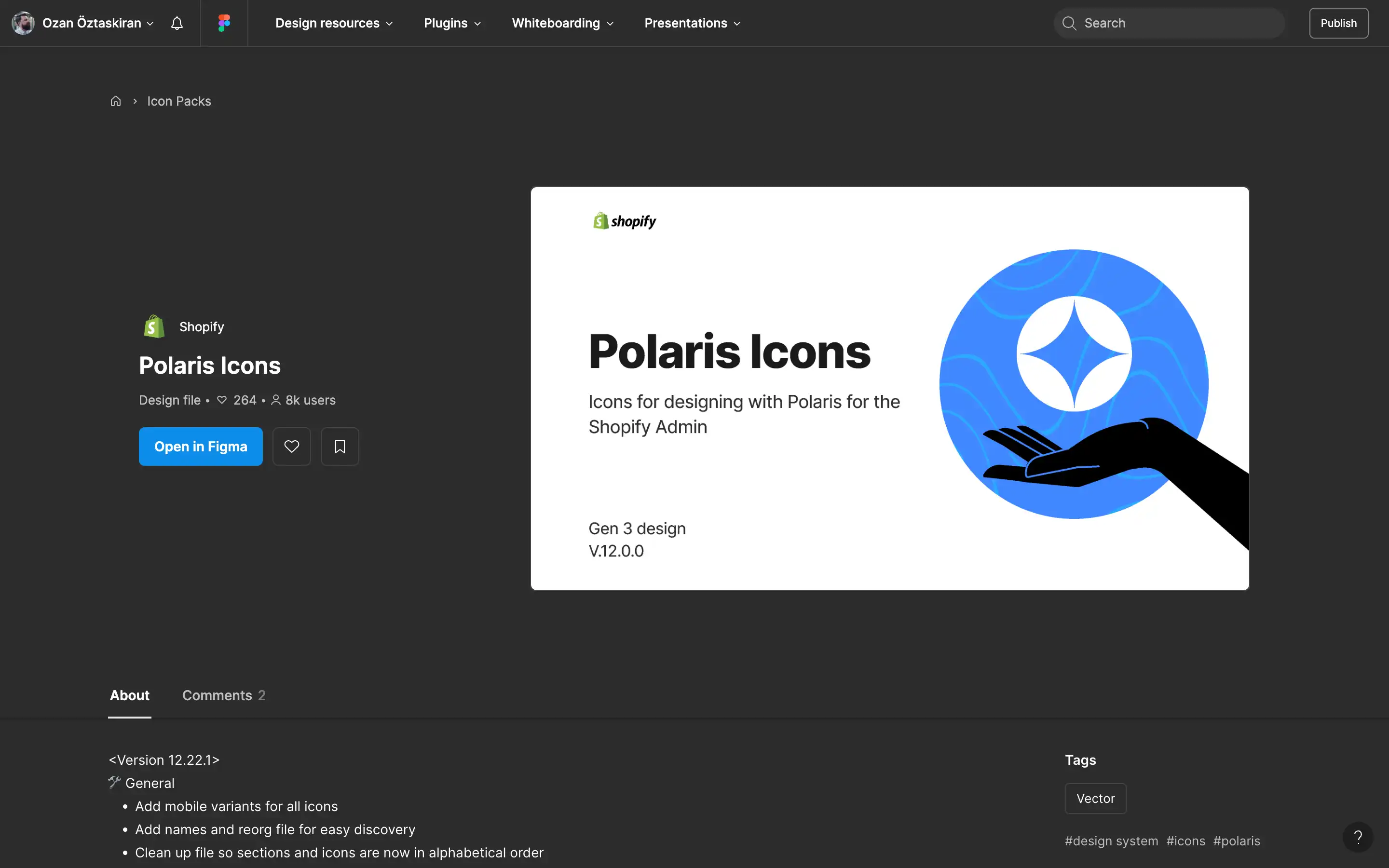 Shopify Polaris Icons for Shopify Admin design