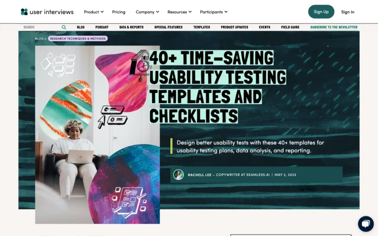 40+ Time-Saving Usability Testing Templates and Checklists