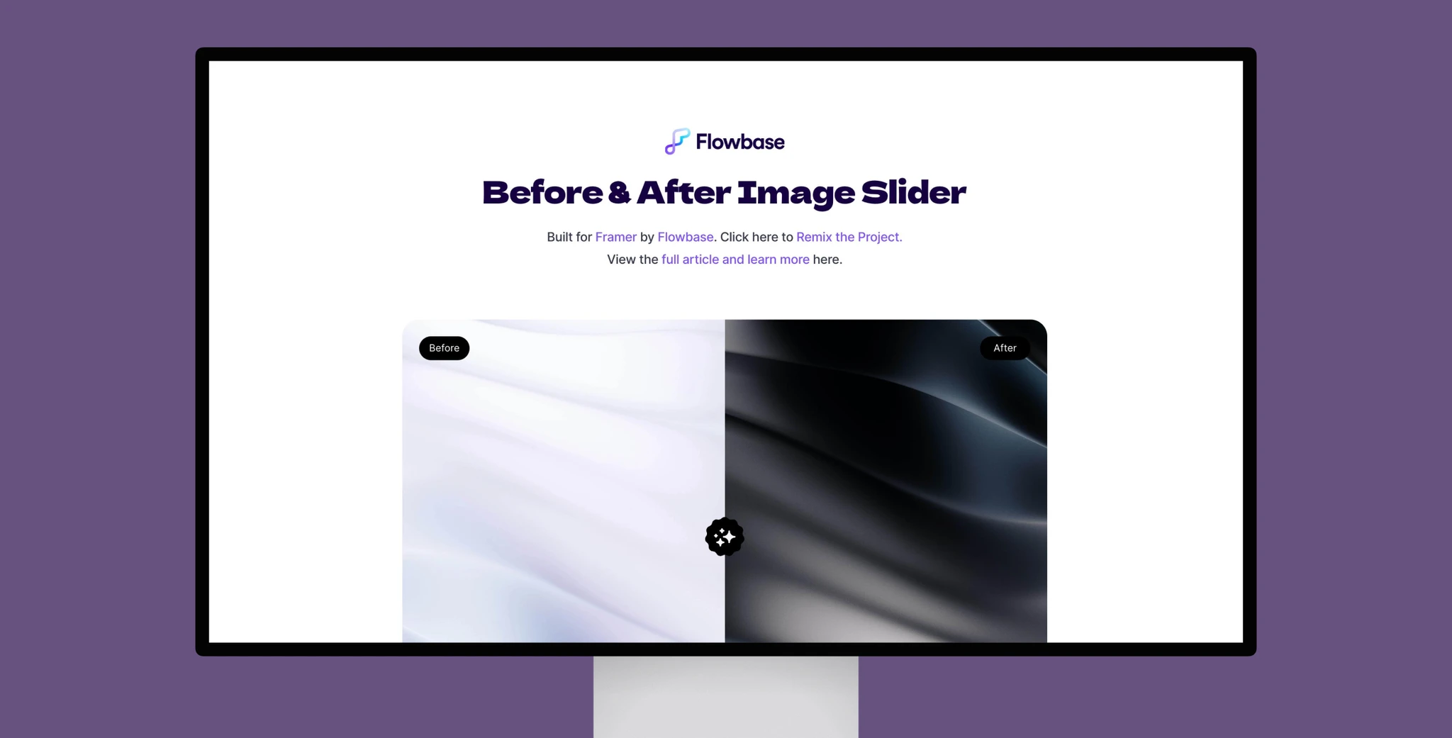 Before & After Image Slider