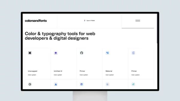 Color and typography tools for web developers and digital designers