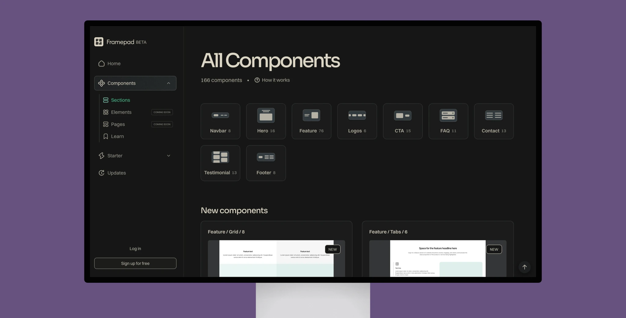 Framepad: Framer Component Library, Templates & Frameworks