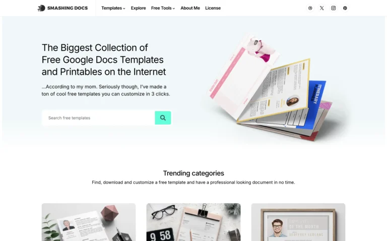The Biggest Collection of Free Templates and Printables