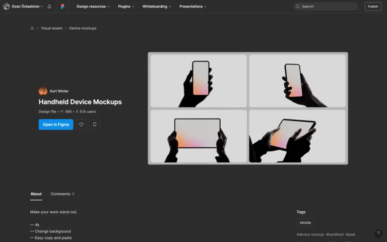Handheld Device Mockups