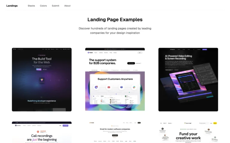 Landings – Landing Page Examples