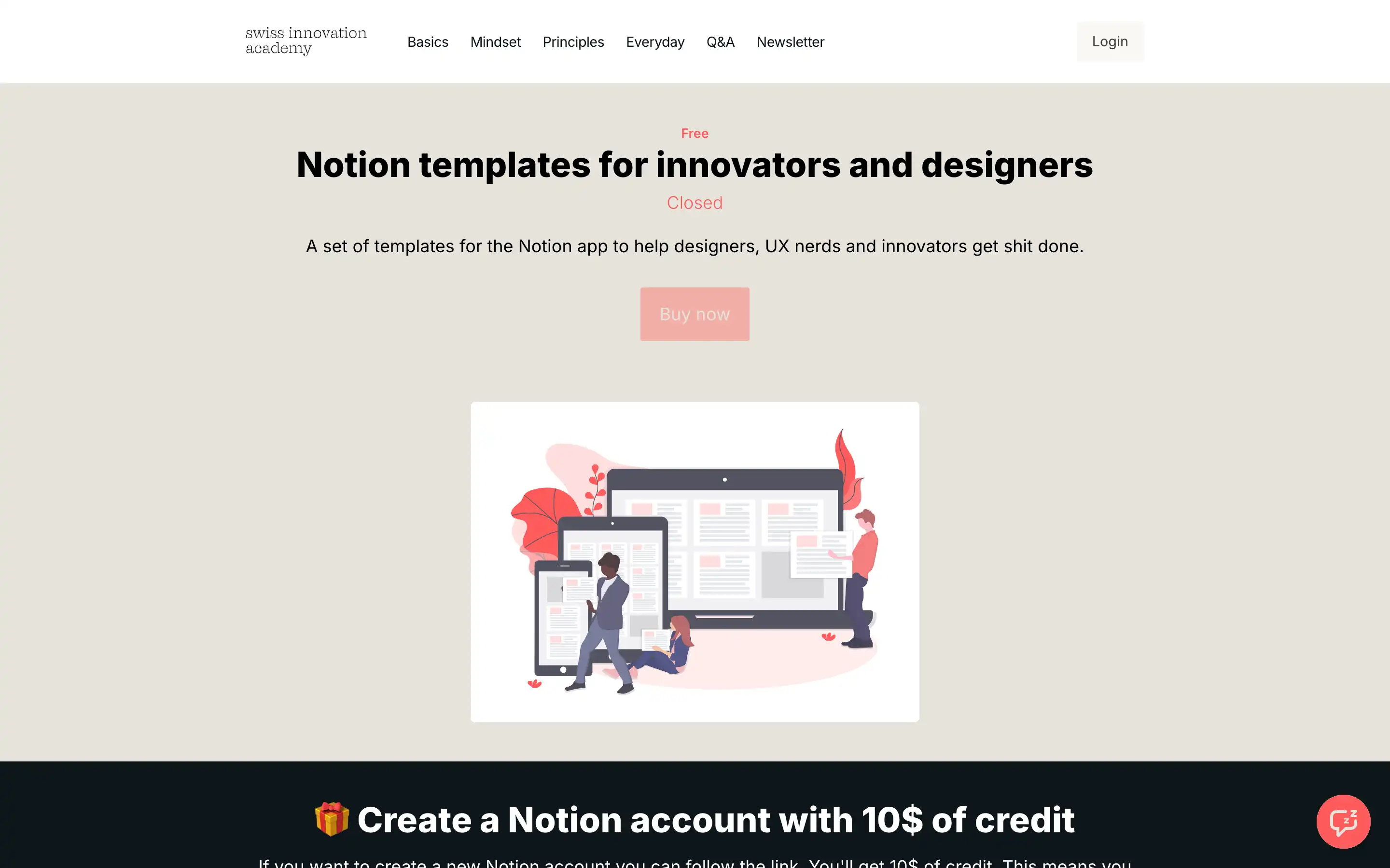 Notion templates for designers and innovators, buy now.