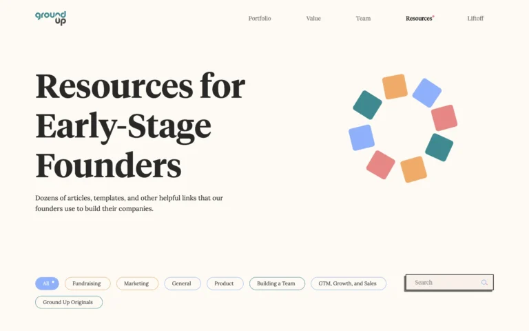 Resources for Early-Stage Founders – GroundUp