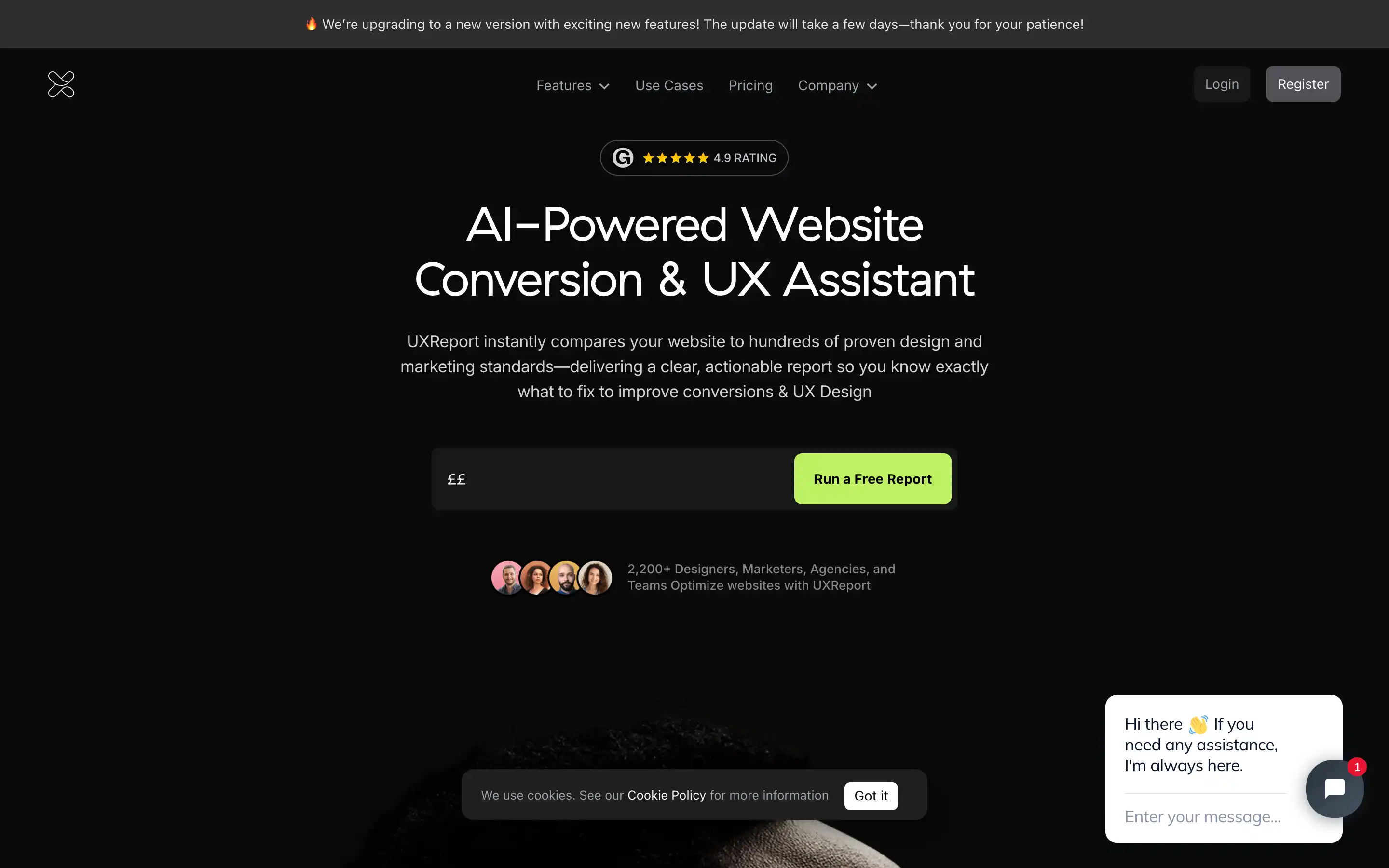 AI-driven UX optimization tool for improved website conversions.