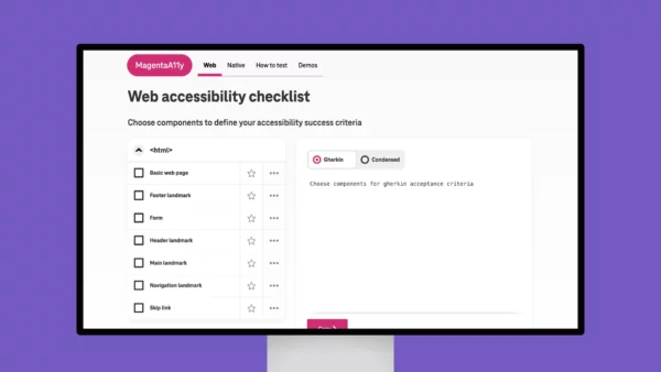 Web accessibility checklist – MagentaA11y