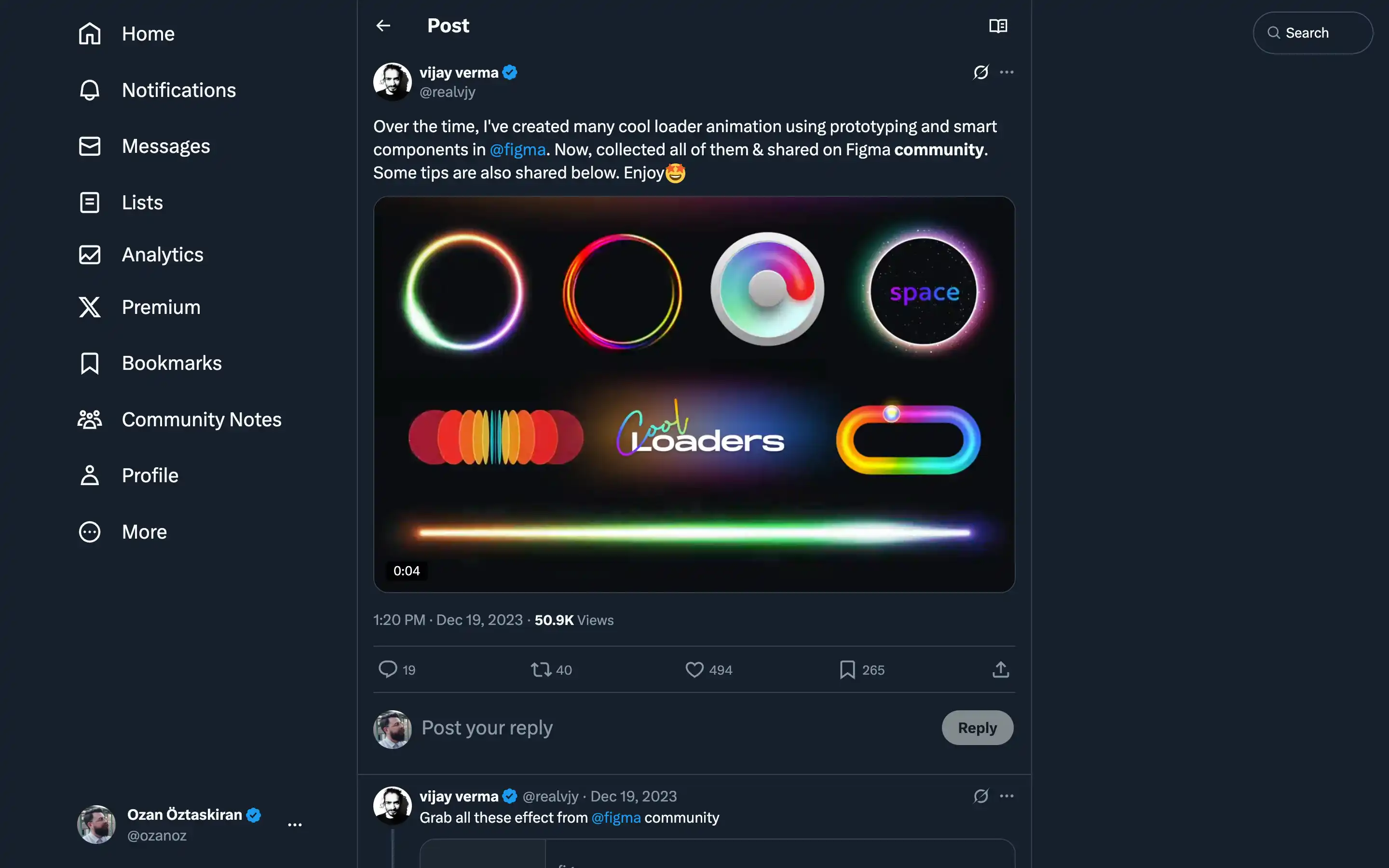Colorful loader animations shared on Figma.