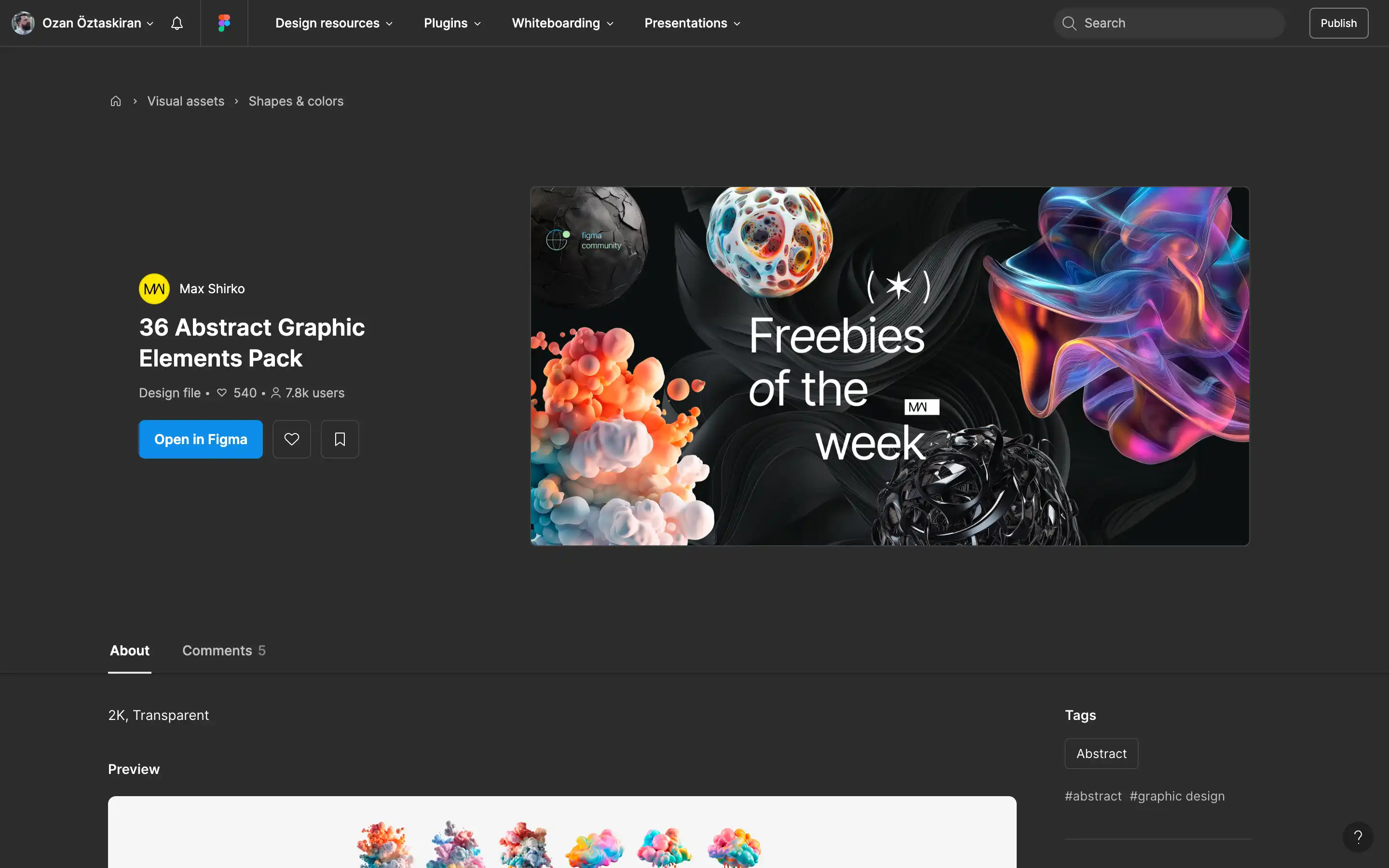 Colorful abstract graphic elements collection for free.