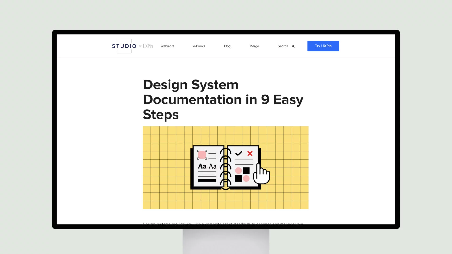9 steps to document your design system by uxpin