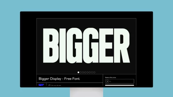 Bigger Display – Free Font