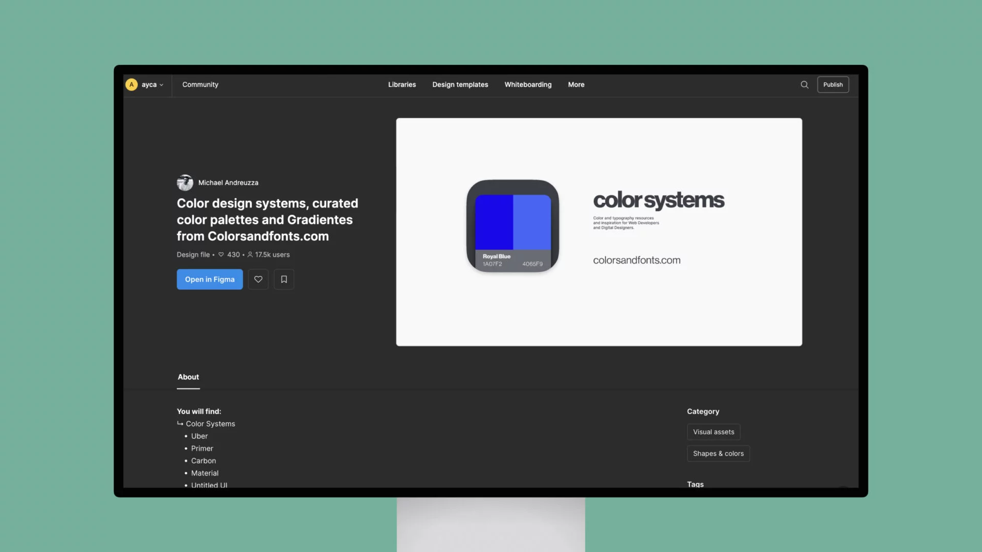 Color Systems – curated color palettes and Gradientes