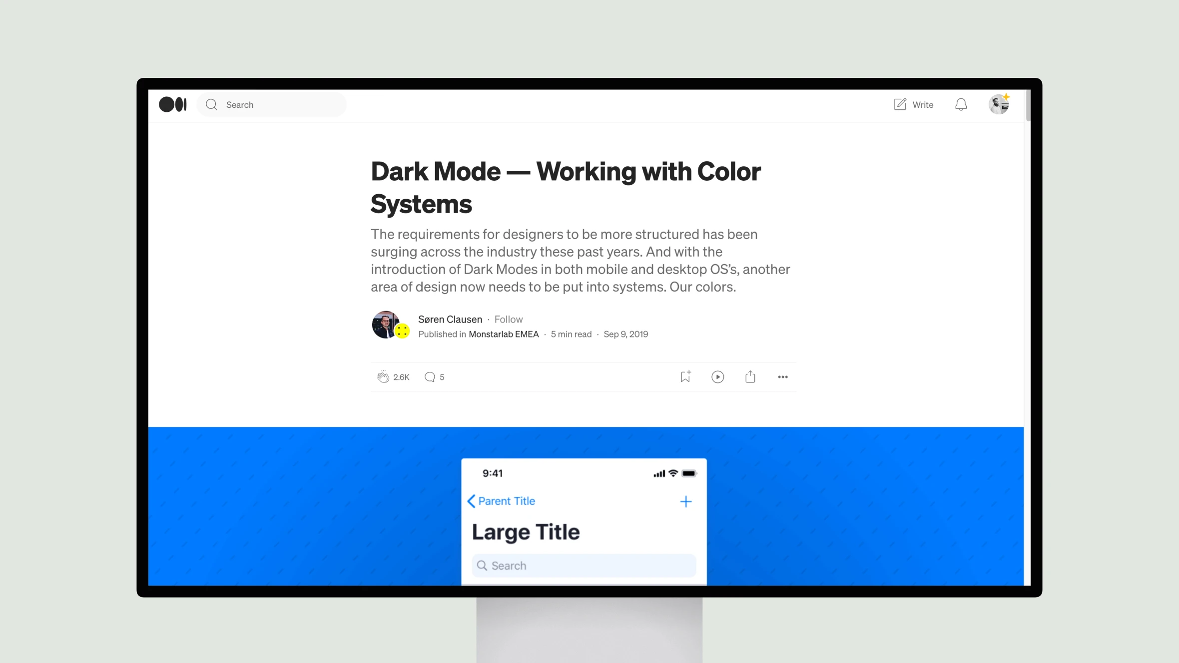 Dark Mode — Working with Color Systems