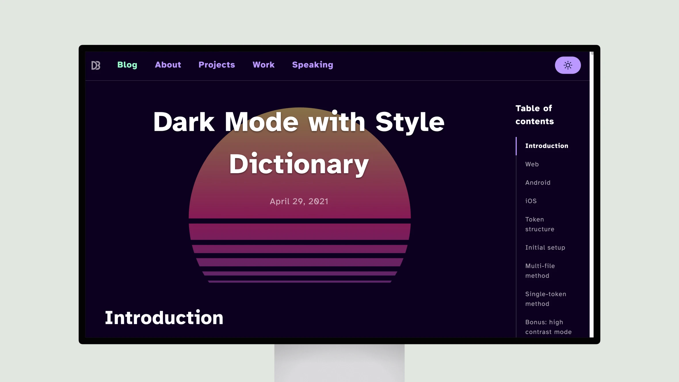 Dark Mode with Style Dictionary