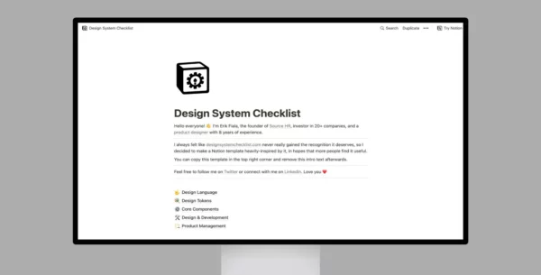 Design Systems Checklist