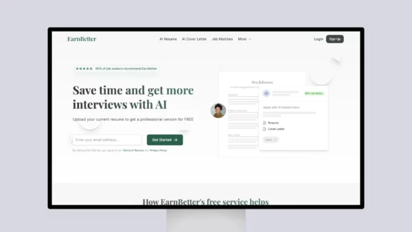 EarnBetter – Save time and get more interviews with AI